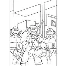 Coloriage Tortues Ninja (Super-héros et Super-vilains) #75642 à imprimer et colorier