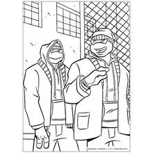 Coloriage Tortues Ninja (Super-héros et Super-vilains) #75687 à imprimer et colorier