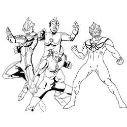 Dessin à colorier: Ultraman (Super-héros et Super-vilains) #205643 - Coloriages à Imprimer Gratuits