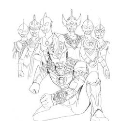 Dessin à colorier: Ultraman (Super-héros et Super-vilains) #205646 - Coloriages à Imprimer Gratuits