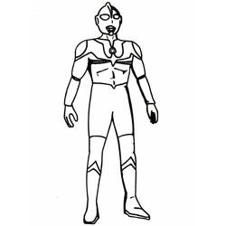 Dessin à colorier: Ultraman (Super-héros et Super-vilains) #205647 - Coloriages à Imprimer Gratuits