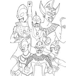 Dessin à colorier: Ultraman (Super-héros et Super-vilains) #205648 - Coloriages à Imprimer Gratuits