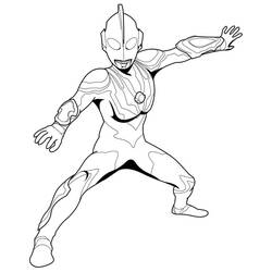 Dessin à colorier: Ultraman (Super-héros et Super-vilains) #205649 - Coloriages à Imprimer Gratuits