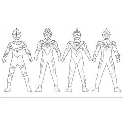 Dessins à colorier: Ultraman - Coloriages à Imprimer Gratuits