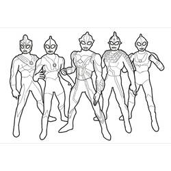 Dessin à colorier: Ultraman (Super-héros et Super-vilains) #205652 - Coloriages à Imprimer Gratuits