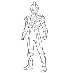Dessin à colorier: Ultraman (Super-héros et Super-vilains) #205656 - Coloriages à Imprimer Gratuits