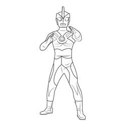 Dessin à colorier: Ultraman (Super-héros et Super-vilains) #205657 - Coloriages à Imprimer Gratuits