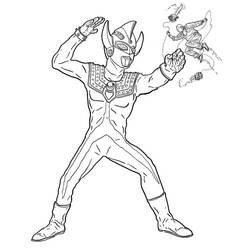 Dessin à colorier: Ultraman (Super-héros et Super-vilains) #205658 - Coloriages à Imprimer Gratuits