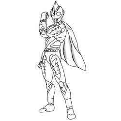 Dessin à colorier: Ultraman (Super-héros et Super-vilains) #205659 - Coloriages à Imprimer Gratuits
