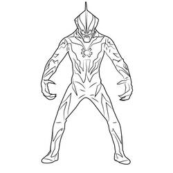 Dessin à colorier: Ultraman (Super-héros et Super-vilains) #205661 - Coloriages à Imprimer Gratuits