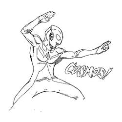 Dessin à colorier: Ultraman (Super-héros et Super-vilains) #205663 - Coloriages à Imprimer Gratuits