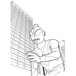 Dessin à colorier: Ultraman (Super-héros et Super-vilains) #205669 - Coloriages à Imprimer Gratuits