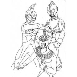 Dessin à colorier: Ultraman (Super-héros et Super-vilains) #205673 - Coloriages à Imprimer Gratuits
