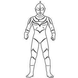 Dessin à colorier: Ultraman (Super-héros et Super-vilains) #205675 - Coloriages à Imprimer Gratuits