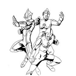 Dessin à colorier: Ultraman (Super-héros et Super-vilains) #205676 - Coloriages à Imprimer Gratuits