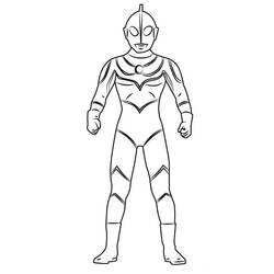 Dessin à colorier: Ultraman (Super-héros et Super-vilains) #205677 - Coloriages à Imprimer Gratuits