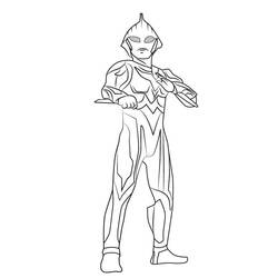 Dessin à colorier: Ultraman (Super-héros et Super-vilains) #205681 - Coloriages à Imprimer Gratuits