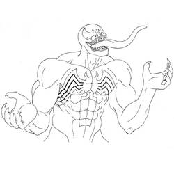 Dessin à colorier: Venom (Super-héros et Super-vilains) #176243 - Coloriages à Imprimer Gratuits
