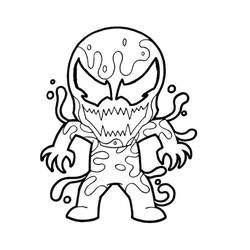 Dessin à colorier: Venom (Super-héros et Super-vilains) #176244 - Coloriages à Imprimer Gratuits