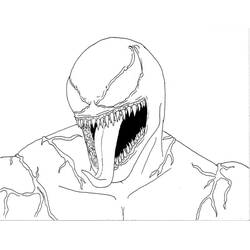 Dessin à colorier: Venom (Super-héros et Super-vilains) #176248 - Coloriages à Imprimer Gratuits