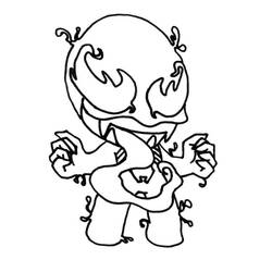Dessin à colorier: Venom (Super-héros et Super-vilains) #176249 - Coloriages à Imprimer Gratuits