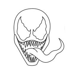 Dessin à colorier: Venom (Super-héros et Super-vilains) #176250 - Coloriages à Imprimer Gratuits