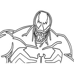 Dessin à colorier: Venom (Super-héros et Super-vilains) #176257 - Coloriages à Imprimer Gratuits