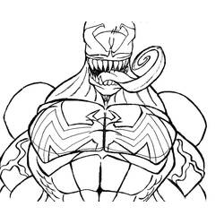 Dessin à colorier: Venom (Super-héros et Super-vilains) #176258 - Coloriages à Imprimer Gratuits