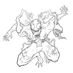 Dessin à colorier: Venom (Super-héros et Super-vilains) #176263 - Coloriages à Imprimer Gratuits