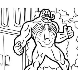Dessin à colorier: Venom (Super-héros et Super-vilains) #176265 - Coloriages à Imprimer Gratuits
