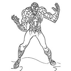 Dessin à colorier: Venom (Super-héros et Super-vilains) #176266 - Coloriages à Imprimer Gratuits