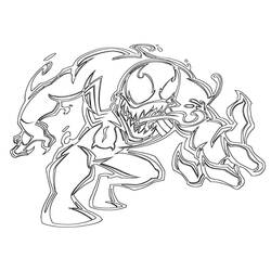 Dessin à colorier: Venom (Super-héros et Super-vilains) #176269 - Coloriages à Imprimer Gratuits