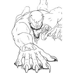 Dessin à colorier: Venom (Super-héros et Super-vilains) #176270 - Coloriages à Imprimer Gratuits