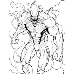 Dessin à colorier: Venom (Super-héros et Super-vilains) #220042 - Coloriages à Imprimer Gratuits