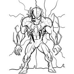 Dessin à colorier: Venom (Super-héros et Super-vilains) #220044 - Coloriages à Imprimer Gratuits