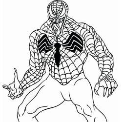 Dessin à colorier: Venom (Super-héros et Super-vilains) #220046 - Coloriages à Imprimer Gratuits