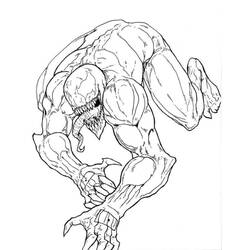 Dessin à colorier: Venom (Super-héros et Super-vilains) #220049 - Coloriages à Imprimer Gratuits