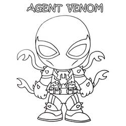 Dessin à colorier: Venom (Super-héros et Super-vilains) #220050 - Coloriages à Imprimer Gratuits