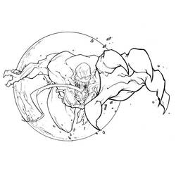 Dessin à colorier: Venom (Super-héros et Super-vilains) #220051 - Coloriages à Imprimer Gratuits