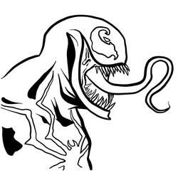 Dessin à colorier: Venom (Super-héros et Super-vilains) #220054 - Coloriages à Imprimer Gratuits