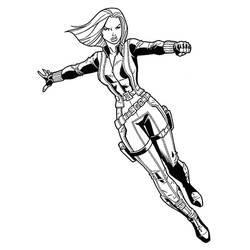 Dessins à colorier: Veuve Noire - Coloriages à Imprimer Gratuits