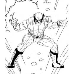 Dessin à colorier: Wolverine (Super-héros et Super-vilains) #185631 - Coloriages à Imprimer Gratuits