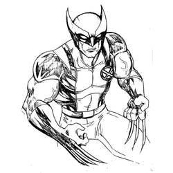 Dessin à colorier: Wolverine (Super-héros et Super-vilains) #185633 - Coloriages à Imprimer Gratuits
