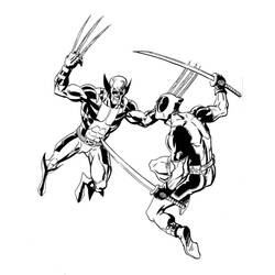 Dessin à colorier: Wolverine (Super-héros et Super-vilains) #185634 - Coloriages à Imprimer Gratuits