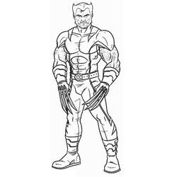 Dessin à colorier: Wolverine (Super-héros et Super-vilains) #185638 - Coloriages à Imprimer Gratuits