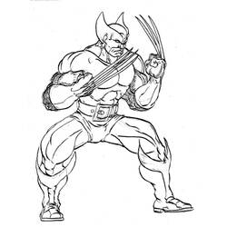 Dessin à colorier: Wolverine (Super-héros et Super-vilains) #185639 - Coloriages à Imprimer Gratuits