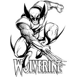 Dessin à colorier: Wolverine (Super-héros et Super-vilains) #185643 - Coloriages à Imprimer Gratuits