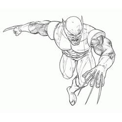 Dessin à colorier: Wolverine (Super-héros et Super-vilains) #185649 - Coloriages à Imprimer Gratuits