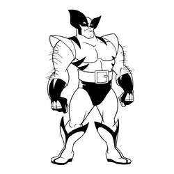 Dessin à colorier: Wolverine (Super-héros et Super-vilains) #185655 - Coloriages à Imprimer Gratuits
