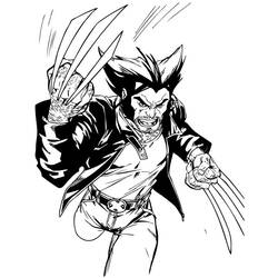Dessin à colorier: Wolverine (Super-héros et Super-vilains) #185656 - Coloriages à Imprimer Gratuits